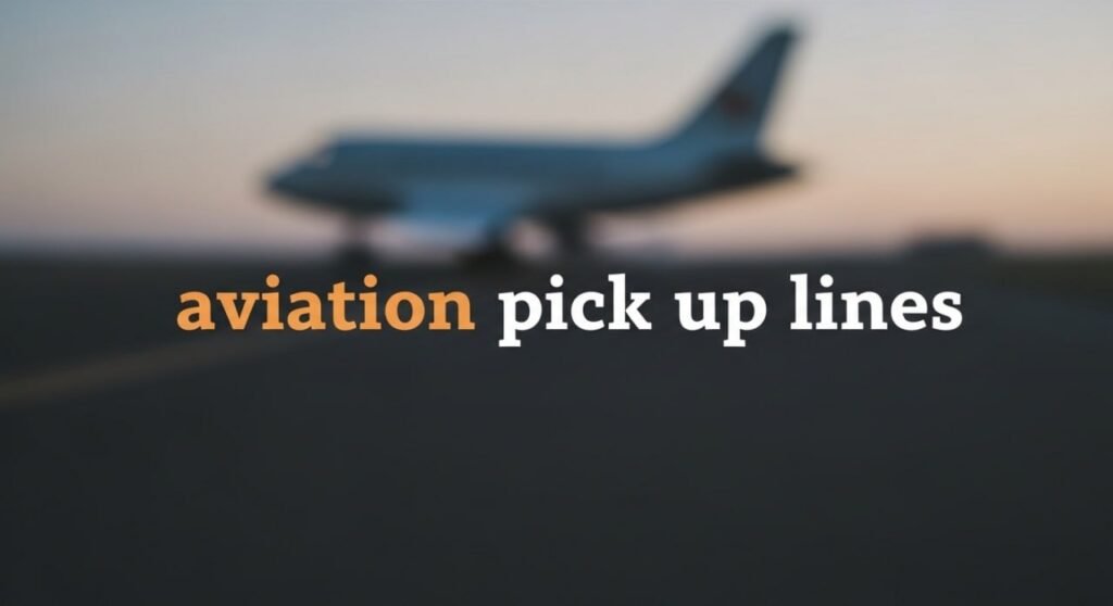 aviation pick up lines