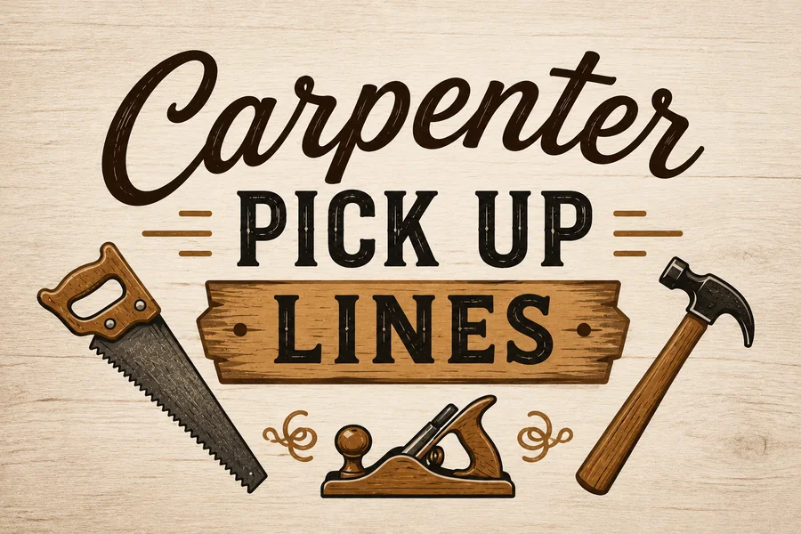 Carpenter Pick Up Lines