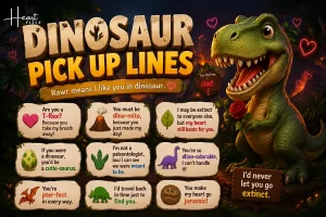 dinosaur pick up lines
