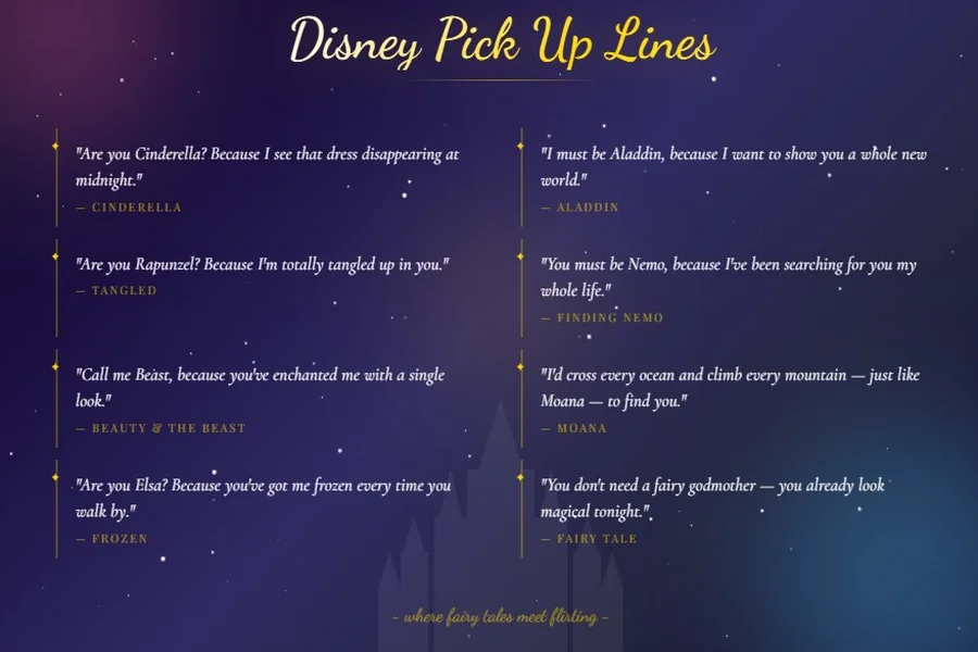 disney pick up lines