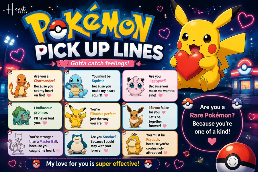 pokemon pick up lines