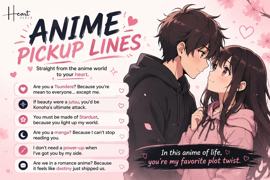 anime pickup lines